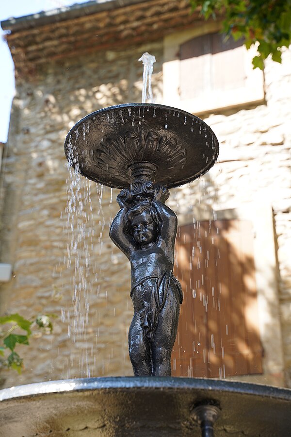 Fountain with Evening Illumination